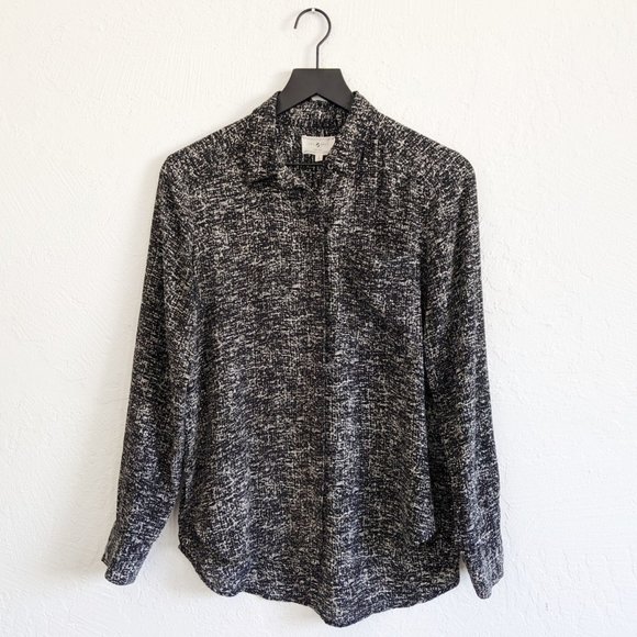 Lou & Grey Tops - Lou & Grey Composition 100% Silk Shirt - Size Small